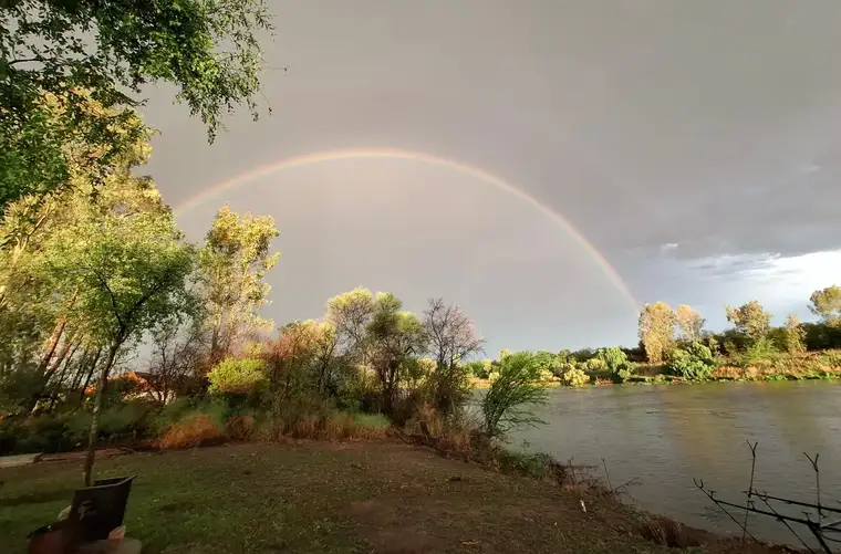Rainbow over the Vaal at Ukutula